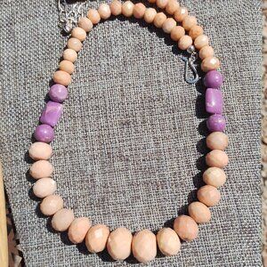 Jay King DTR mine find Peach Stone and Phosphosiderite 925 Sterling Silver  You